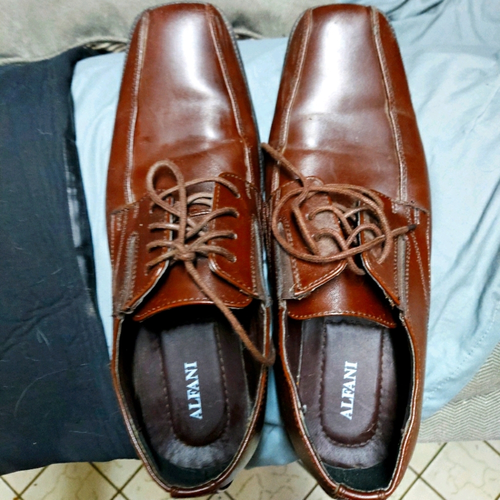 Alfani brown dress shoes